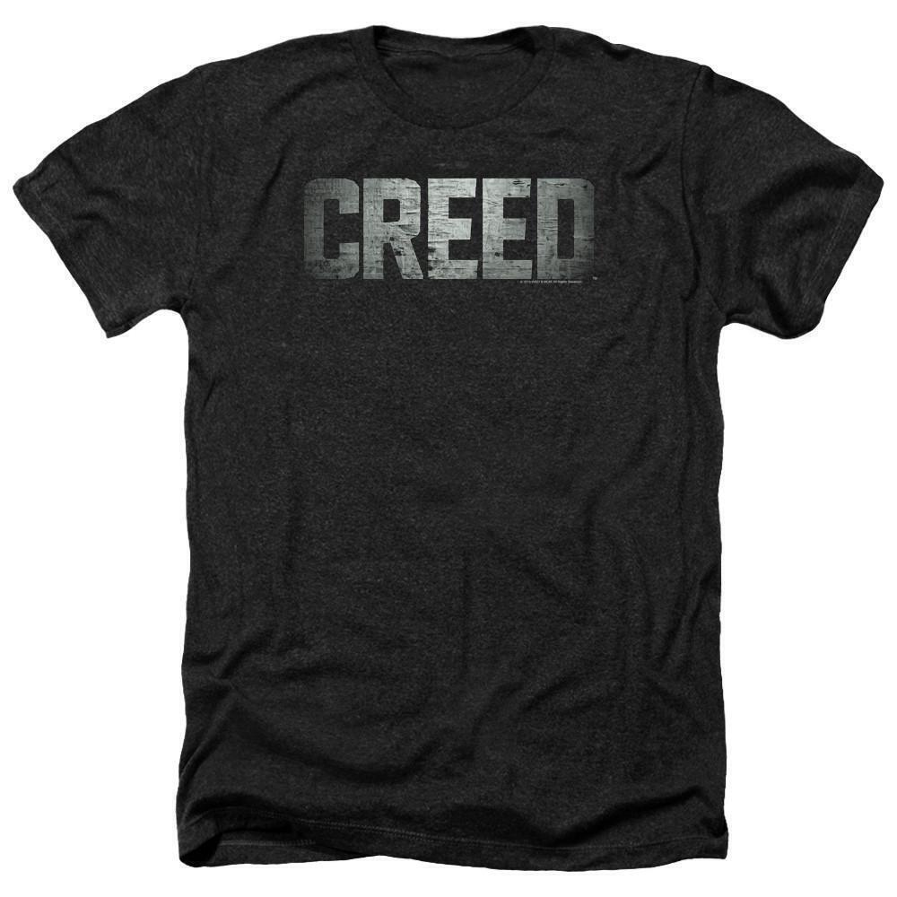 Creed Logo Adult Heather T Shirt Black